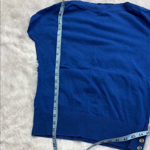 Talbots Blue Short Sleeve Sweater - Picture 7 of 7